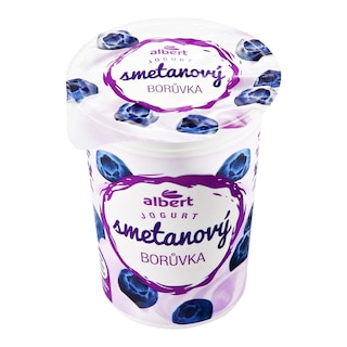 Albert Jogurt smetanový borůvka