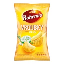 Bohemia Chips Vroubky sýr a jarní cibulka