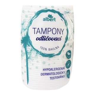 Albert Vatové odličovací tampony oválné DUO