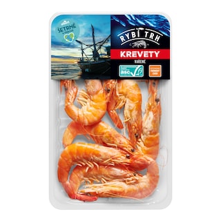 Rybí trh Krevety celé, vařené