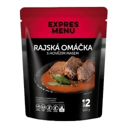 Expres menu 2 porce rajská omáčka s hovězím