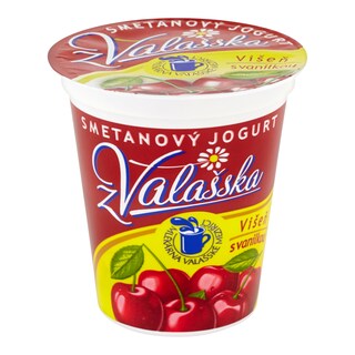 Smetanový jogurt višeň s vanilkou