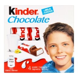 Kinder Chocolate čokoláda s mléčnou náplní