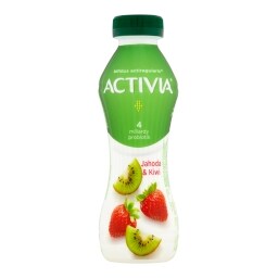 Activia probiotický nápoj jahoda a kiwi
