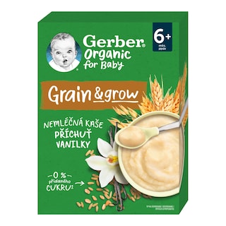 Gerber Bio Nemléčná kaše s příchutí vanilky