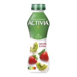 Activia probiotický nápoj jahoda a kiwi