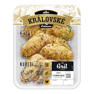Královské Kuřecí plátky v marinádě bylinky + máslo