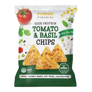 Proteinové chipsy rajče bazalka