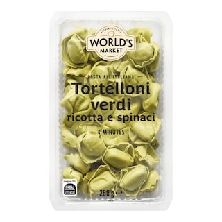 World’s Market Tortelloni Verdi s ricottou a špen.
