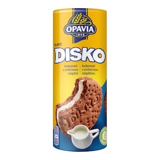 Opavia Disko kakaové sušenky mléčná náplň