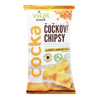Čočkové chipsy mořská sůl