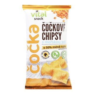Čočkové chipsy mořská sůl