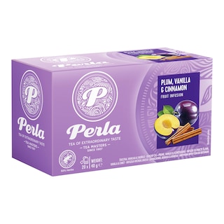 Perla Čaj ovocný švestka, vanilka a skořice