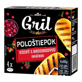 Albert Pološtiepok na gril s brusinkou