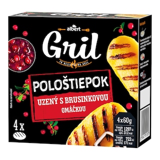 Albert Pološtiepok na gril s brusinkou