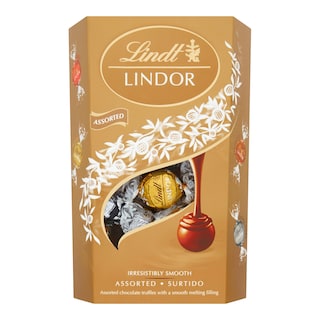 Lindt Lindor Čokoláda mix s náplní, zlaté balení