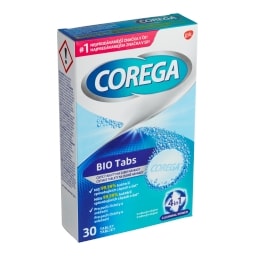 Corega Bio Tabs čisticí tablety na zubní náhrady