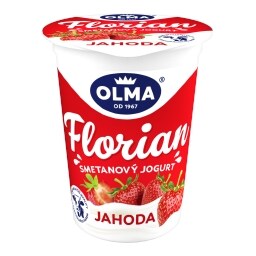 Olma Florian smetanový jogurt jahoda