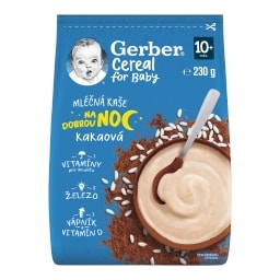 Gerber Cereal Mléčná kaše kakaová na dobrou noc