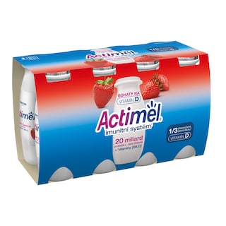 Actimel probiotický nápoj jogurtový, jahoda
