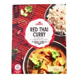 Albert Red Thai Curry s kuřecím masem a rýží