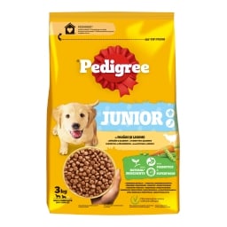 Pedigree granule M/L junior drůbeží se zelen.