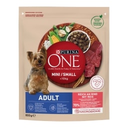 Purina One Mini hovězí s rýží Adult