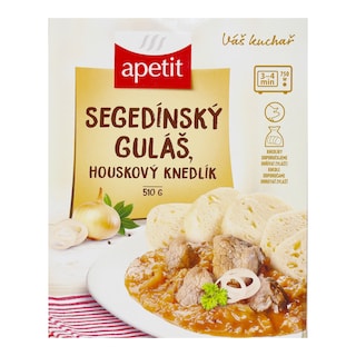 Apetit Segedínský guláš s houskovým knedlíkem