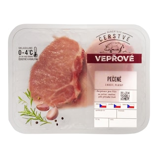 Vepřová pečeně s kostí plátky