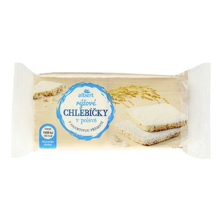 Albert Chlebíčky rýžové s jogurtovou polevou