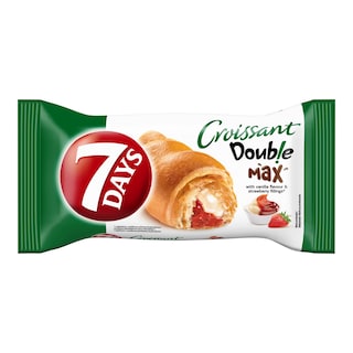 7Days Croissant náplň vanilka a jahoda