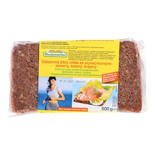 Chléb žitný celozrnný se slunečnicovými semeny