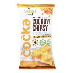 Čočkové chipsy mořská sůl