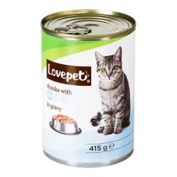 Lovepet Konzerva rybí v omáčce pro kočky