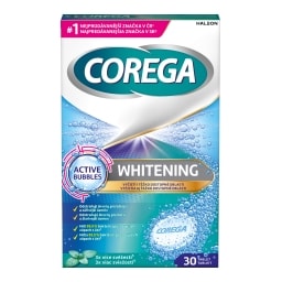 Corega Whitening čisticí tablety