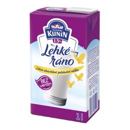 Kunín Lehké ráno mléko polotučné bez laktózy
