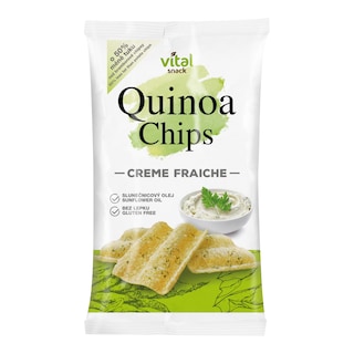 Quinoové chipsy creme fraiche