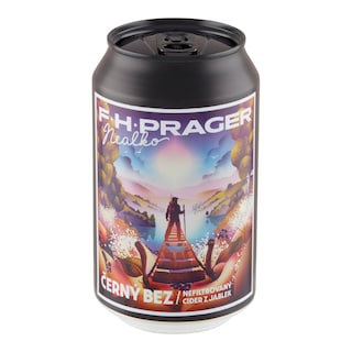 F.H.Prager Nefiltrovaný Nealko Cider černý bez