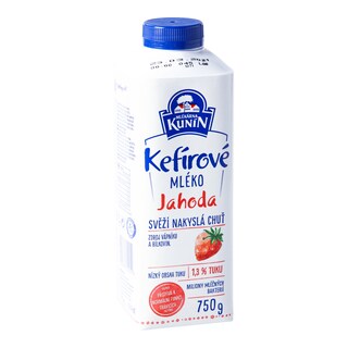 Mlékárna Kunín Kefírové mléko příchuť jahoda