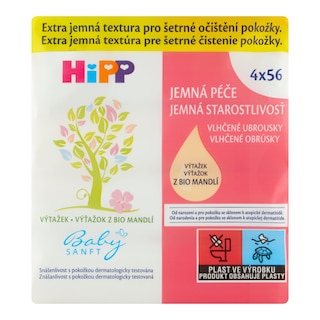 HiPP Babysanft Ubrousky vlhčené