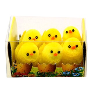 Sada žlutých kuřátek