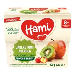 Hami Příkrm 100 % ovoce jablko, kiwi a acerola