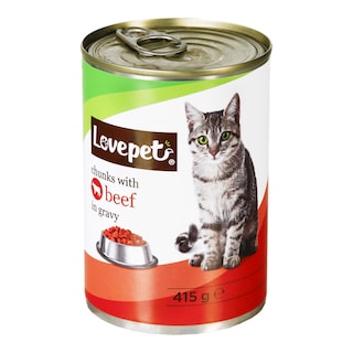 Lovepet Konzerva hovězí v omáčce pro kočky