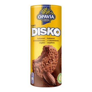 Opavia Disko kakaové sušenky čokoládová náplň