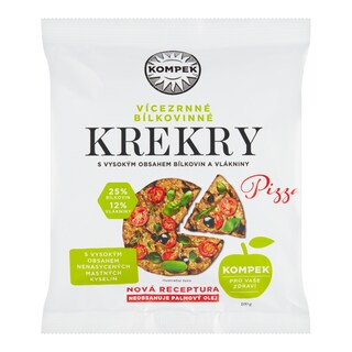 Kompek Vícezrnné bílkovinové pizza krekry
