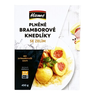 Hamé Plněné bramborové knedlíky se zelím