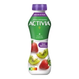 Activia Nápoj bez laktózy s příchutí jahody a kiwi