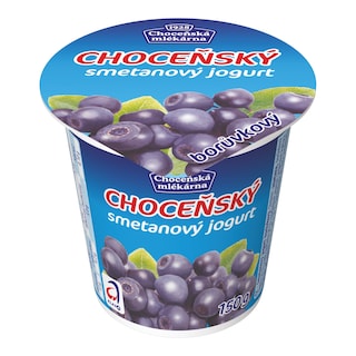 Choceňský smetanový jogurt borůvka