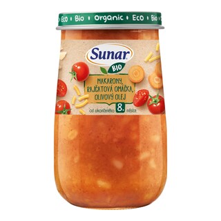 Sunar Bio příkrm makaróny rajčatová omáčka