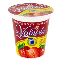 Smetanový jogurt jahoda s vanilkou